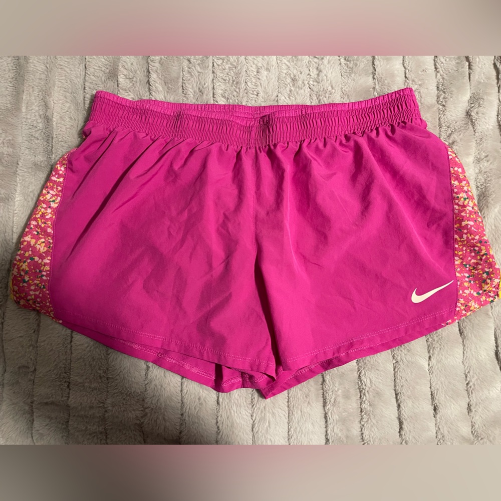 Nike pink workout shorts